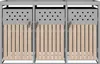 Mülltonnenbox Müllbox Mülltonnenverkleidung 3 Türen Produktbild-Vorschau 5