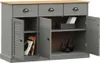 vidaXL Příborník se zásuvkami VIGO 113x40x75 cm borovicový Náhled obrázku produktu 3