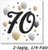 Tovaglioli con motivo Anniversario numero 70 20 pezzi Anteprima dell’immagine prodotto 5