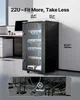 SucceBuy 22U Netzwerkschrank, 600 mm Tiefe, 136 kg Produktbild-Vorschau 2