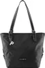 A black tote bag is shown against a white background. Náhled obrázku produktu