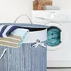 Relaxdays Wäschekorb Bambus, faltbare Wäschetonne mit Produktbild-Vorschau 9