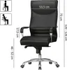 AMSTYLE Bürostuhl BIGBOSS Bezug Kunstleder Schwarz Produktbild-Vorschau 6