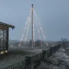 LED Baummantel Fahnenmast Lichterkette - 5 Stränge á 100 gefrostete bernsteinfarbene LED - L: 5m Produktbild-Vorschau