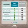 A comparison table highlighting the features of a product called DoubleDry against other brands, with checkmarks and crosses indicating features. Produktbild-Vorschau