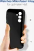 A hand holding a black phone case. Produktbild-Vorschau