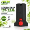Akkupack GAP 12V - 2.0 Ah für Batavia Akku Regenfasspumpe Produktbild-Vorschau 1
