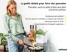 poêle à pancakes endusor pour induction avec revêtement antiadhésif pour cuire pancakes œufs au plat Voir les images du produit
