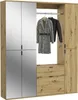 Garderobenkombination Artisan Eiche mit Spiegelglas, Produktbild-Vorschau 1