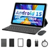 A tablet with a keyboard and mouse, along with accessories, displayed against a white background. Produktbild-Vorschau