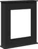 vidaXL Obudowa kominka czarna 75x20x87,5 cm materiał Podgląd zdjęcia produktu 1