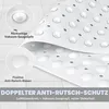 Eck-Duschmatte rutschfest 70 x 70 cm Weiß mit Saugnäpfen Produktbild-Vorschau 3
