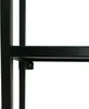 A close-up view of a black metal shelf bracket with a screw. Anteprima dell’immagine prodotto