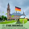 QEENTOE Aluminium Fahnenmast 6,50m mit Deutschlandfahne Produktbild-Vorschau 6