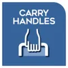A graphic with text and an illustration of a hand holding a handle. Produktbild-Vorschau