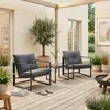 Loungeset 'Karg' 3-tlg. outdoor Couchtisch mit 2 Sesseln Produktbild-Vorschau 1