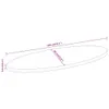 Tischplatte 140x60x3,8 cm Oval Massivholz Akazie Produktbild-Vorschau 8
