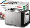 BOSCH DesignLine TAT5P420DE Grille-pain, argent Acier Voir les images du produit 2