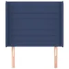 The Living Store Kopfteil mit Ohren Blau 103x16x118/128 cm Produktbild-Vorschau 3