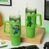 Kubek podróżny Minecraft z słomką, zielony, 0,9l, Voir les images du produit 8