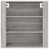 vidaXL Nástěnná skříňka Grey Sonoma 80x33x80 cm Dřevěný Náhled obrázku produktu 3