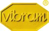 A close-up of a yellow Vibram logo. Náhľad obrázku produktu