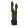Outsunny Cactus artificiel grand réalisme plante Voir les images du produit 5