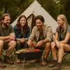 Mobiler BBQ Holzkohle Grill Camping-Grill für Unterwegs Produktbild-Vorschau 6
