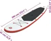 vidaXL Stand Up Paddle Surfboard SUP Gonflable Rouge et Voir les images du produit 8