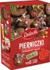 A box of Delecta gingerbread cookies with reindeer decorations. Podgląd zdjęcia produktu