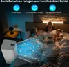 A family in bed, with a cooling device in the foreground emitting cool air. Náhľad obrázku produktu