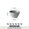 Schale set 6er Ø11,8cm Keramik Frühstücksschale Müslischale Produktbild-Vorschau 2