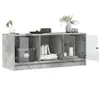 TV-Schrank mit Glastüren Betongrau 102x37x42 cm Produktbild-Vorschau 5