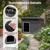 KOMFOTTEU Hundehütte Outdoor, Hundehaus für mittelgroße Produktbild-Vorschau 3