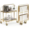 carrello da portata a 2 livelli in acciaio inox 68×40×80 cm Anteprima dell’immagine prodotto 1