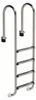 W'eau Poolleiter Muro 4 Stufen Edelstahl AISI 316 Silber Produktbild-Vorschau 1