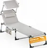 CASARIA® Lettino Prendisole Pieghevole Malta 210x61cm con Anteprima dell’immagine prodotto 1