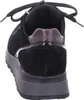A close-up rear view of a black sneaker. Produktbild-Vorschau