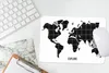 MuchoWow® Mauspad Mousepad Weltkarte - Trendy - Schwarz Produktbild-Vorschau 5