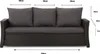 Cuscini per divano da giardino - Seduta 150x50x7, schienale Anteprima dell’immagine prodotto 7