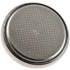 A close-up, top-down view of the underside of a silver button cell battery. Produktbild-Vorschau