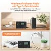 Retekess V115 Tragbares Radio, AM FM SW Radio mit 1000mAh Produktbild-Vorschau 3