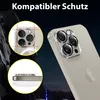 A close-up image of a phone's camera lenses with overlays and text. Produktbild-Vorschau
