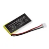 A close-up shot of a lithium-polymer battery pack with a white connector and three colored wires. Náhled obrázku produktu