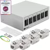 hb-digital Patch Panel 6 Port mit 6 x Keystone Module Cat Produktbild-Vorschau 1