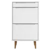 vidaXL Skriňa na topánky MOLDE White 59,5x35x103 cm Masívne Náhľad obrázku produktu 4