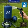 Coemo Campingdusche mit Fußpumpe, Gartendusche, Solardusche Produktbild-Vorschau 6