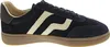 A side view of a navy blue Gant sneaker with beige stripes. Anteprima dell’immagine prodotto