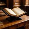 Solidchoice - Grote Houten Boekenstandaard voor Desktop Productafbeelding-voorbeeld 5