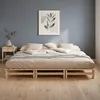 Homestyle4u Holzbett 270x200 mit Lattenrost Familienbett Produktbild-Vorschau 8